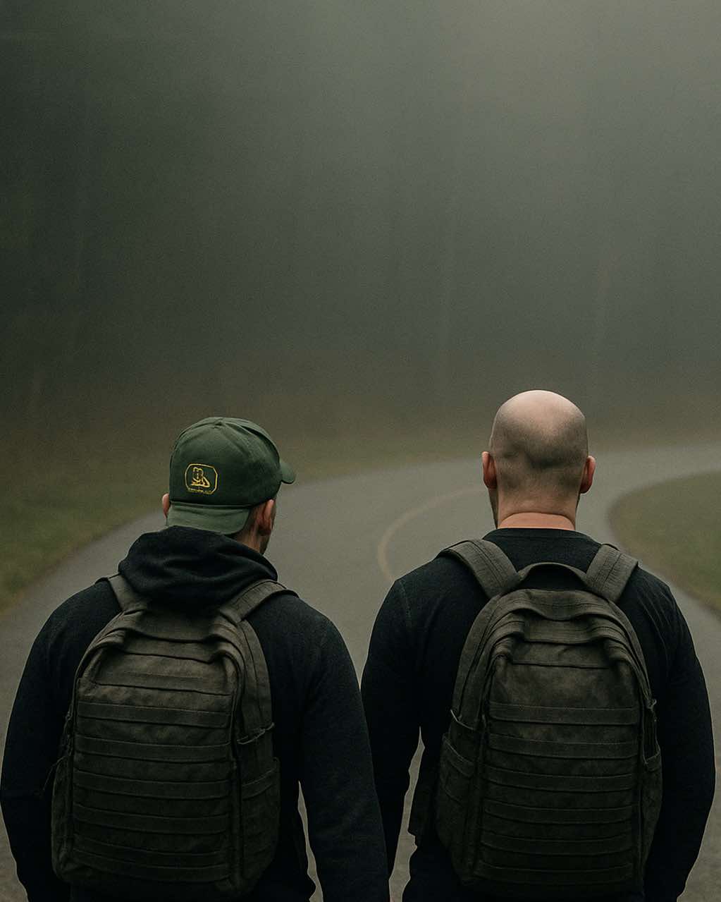 Stuck In A Loop Hero - Dave and Steve walking to raise awareness for men's mental health